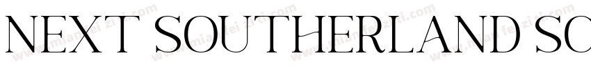 Next Southerland Script DEMO Regula字体转换